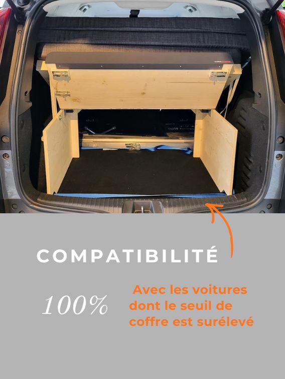 Kit voiture avec lit, La Malle Du Campeur.